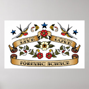 Live Kärlek Forensic Science Poster