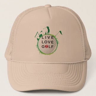 Live, kärlek golf Hat Keps
