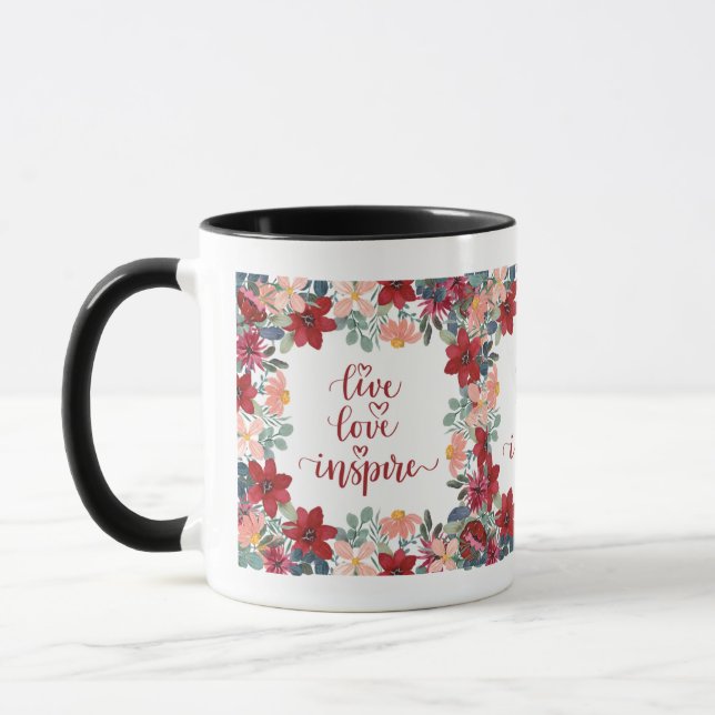 Live Kärlek inspirera Mugg (Vänster)