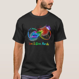 Live Kärlek Karate Hippie Martial Arts Costume T Shirt