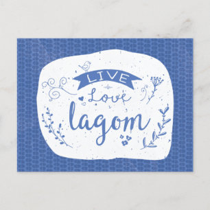 Live Kärlek Lagom - svenska Vykort