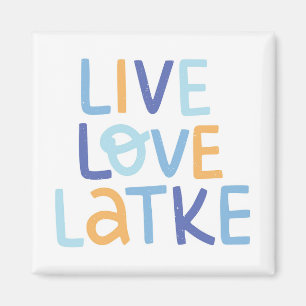 Live Kärlek Latke Hanukkah Design Magnet