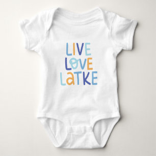 Live Kärlek Latke Hanukkah Design T Shirt