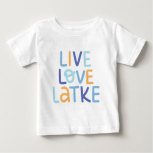 Live Kärlek Latke Hanukkah Design T Shirt
