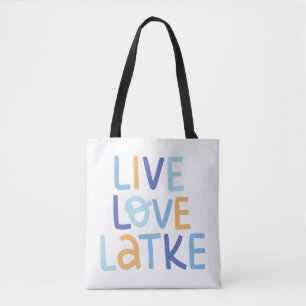 Live Kärlek Latke Hanukkah Design Tygkasse