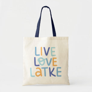 Live Kärlek Latke Hanukkah Design Tygkasse