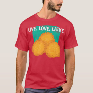 Live Kärlek Latke Traditional Jewish Hanukkah T Shirt