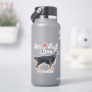 Live Kärlek Laugh a Gordon Setter Vinyl Sticker Klistermärken