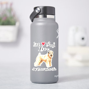 Live Kärlek Laugh a Wheaten Vinyl Sticker Klistermärken