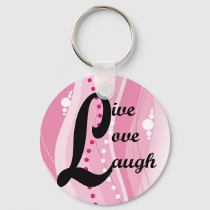 Live Kärlek Laugh Keychain Nyckelring