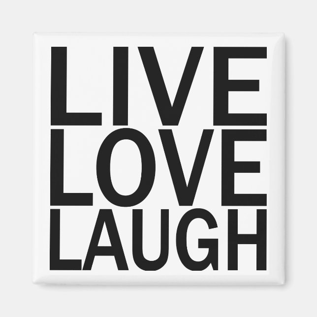 Live Kärlek Laugh magnet (Framsidan)