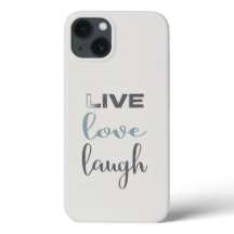 Live Kärlek Laugh Typography Fodral-Mate iphone ca