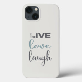 Live Kärlek Laugh Typography Fodral-Mate iphone ca