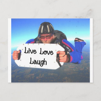Live Kärlek Laugh Vykort