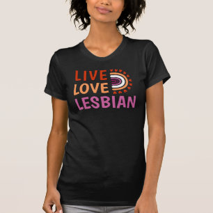 Live kärlek lesbisk firar mångfalden boho rainbow t shirt