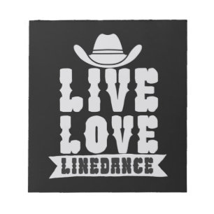 Live Kärlek Linedance Anteckningsblock