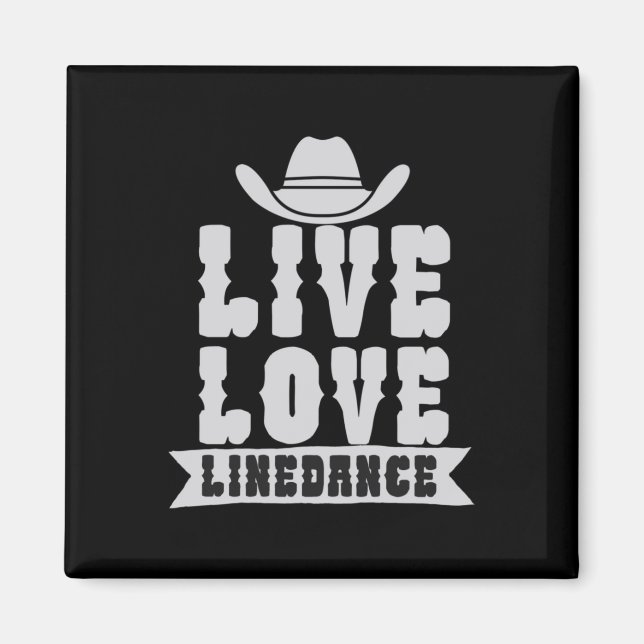 Live Kärlek Linedance Magnet (Framsidan)