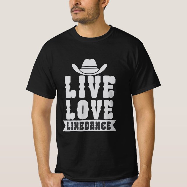 Live Kärlek Linedance T Shirt (Framsida)