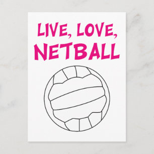 Live Kärlek Netball Vykort