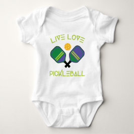 😍 Live, kärlek, pickleball Baby Bodykostym T Shirt