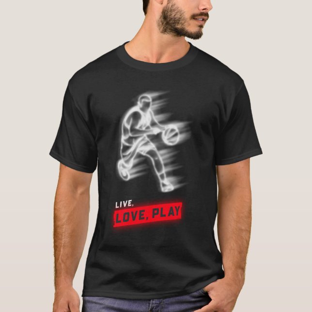 Live Kärlek Play T Shirt (Framsida)