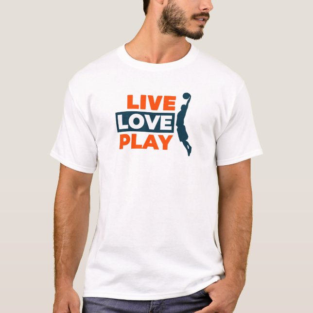 Live Kärlek Play T Shirt (Framsida)