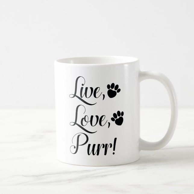 Live Kärlek Purr Kaffemugg (Höger)