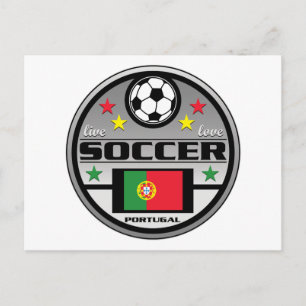 Live Kärlek Soccer Portugal Vykort