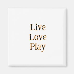 Live kärlek spelar svart orange idrottsspelare mod magnet