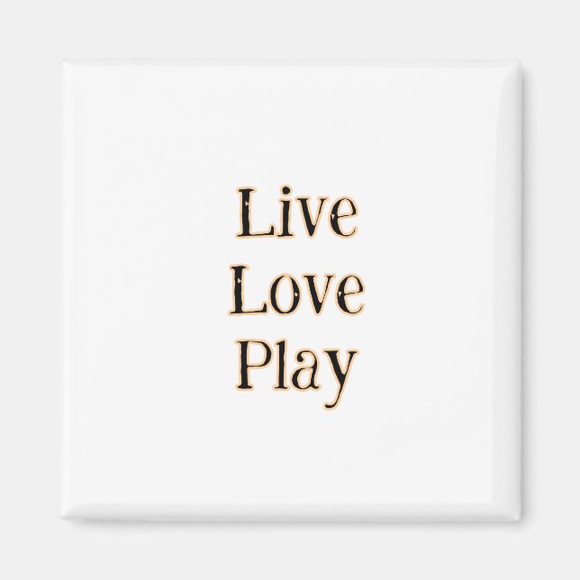 Live kärlek spelar svart orange idrottsspelare mod magnet (Framsidan)