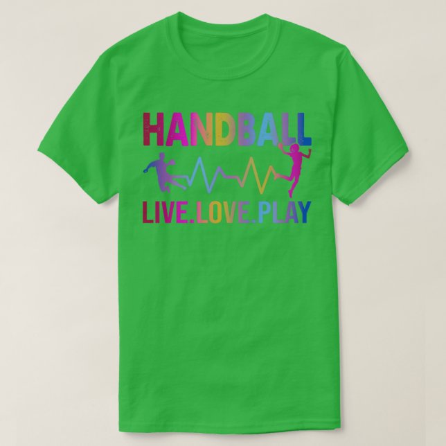 Live Kärlek Sport Handball T Shirt (Design framsida)