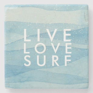Live Kärlek Surfa Beach House Surfers Stenunderlägg