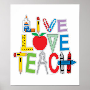 Live Kärlek Teach Poster