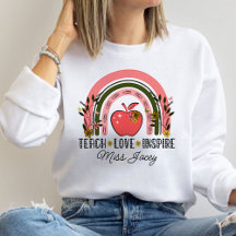 Live Kärlek Teach Rainbow Teacher-uppskattning