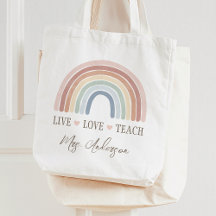 Live Kärlek Teach Rainbow Teacher-uppskattning