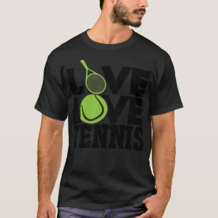 Live Kärlek Tennis basketball fläkt presenten 90 T Shirt