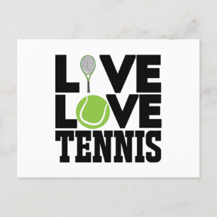 Live kärlek Tennis Vykort