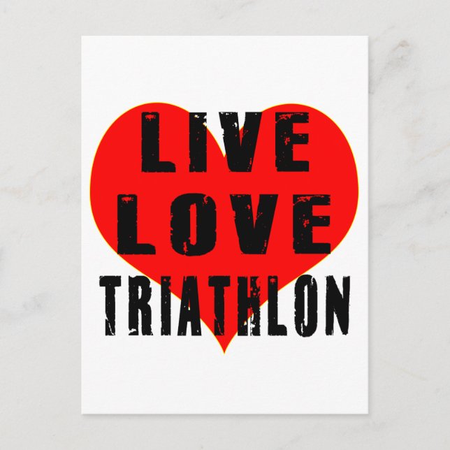Live Kärlek Triathlon Vykort (Framsida)