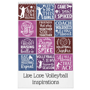 Live Kärlek Volleyball-inspirationer Kalender