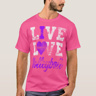 Live Kärlek Volleyball Volleyball Girls T Shirt