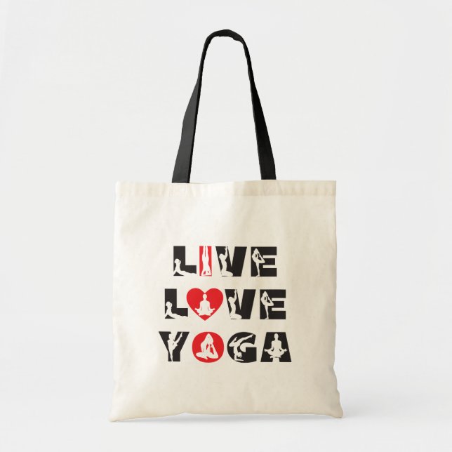 Live Kärlek Yoga Tygkasse (Framsidan)