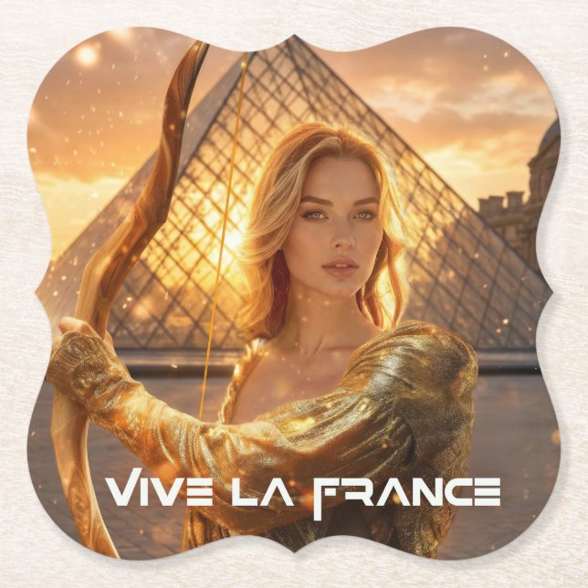 LIVE KOM FRANKRIKE - PARIS UNDERLÄGG PAPPER (Framsida)