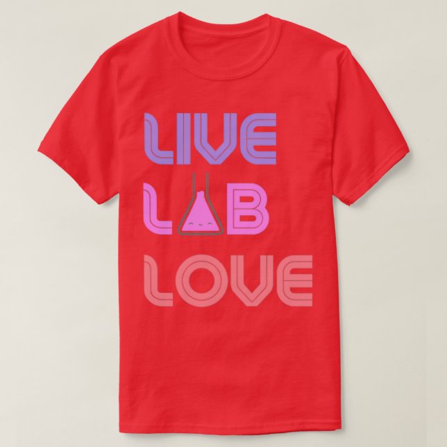 Live LAB Kärlek 1 T Shirt (Design framsida)