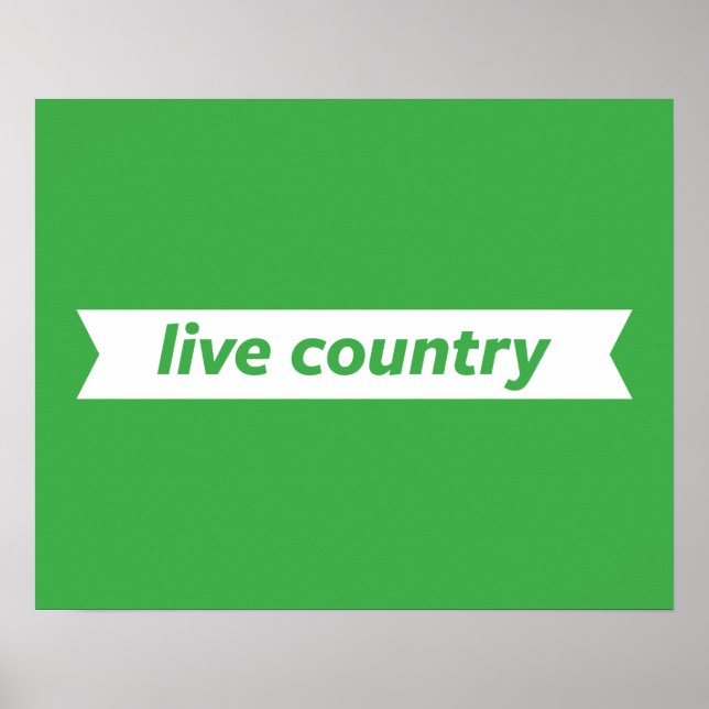 Live Land Poster (Framsidan)