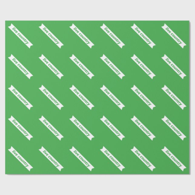 Live Land Presentpapper (Platt)