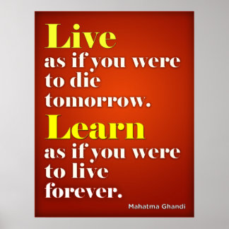 Live & Lär dig Poster