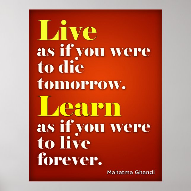 Live & Lär dig Poster (Framsidan)