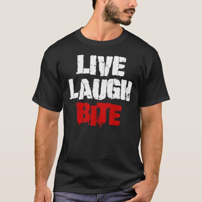 Live Laugh Bita Malinois Dutch Shepherd German Sh T Shirt (Framsida)