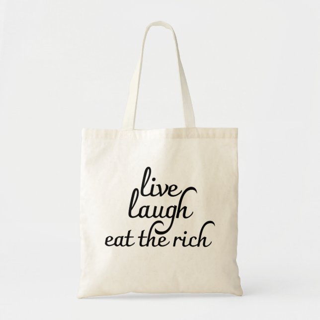 Live Laugh Eat Riken Tygkasse (Framsidan)
