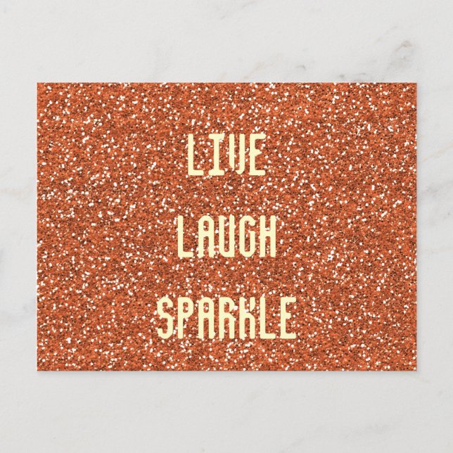 Live Laugh-Gnistra Vykort (Framsida)